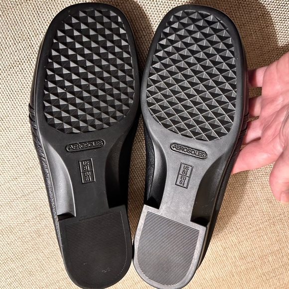 Aerosoles Dubious Leather Ring Strap Detail StitchNTurn Loafers Flats Slip On - Picture 4 of 13